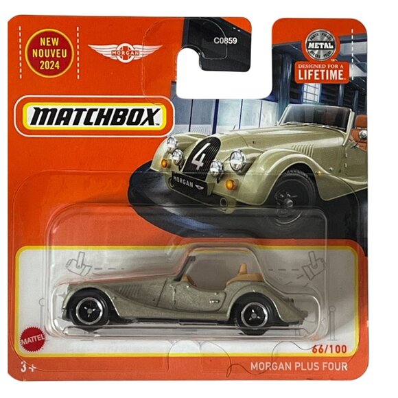 Matchbox Morgan Plus Four Convertible 2024 Diecast Car 1:64 Tan 66/100 - Picture 1 of 9